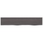 vidaXL Ripiano Muro Grigio Scuro 100x20x2 cm Massello Rovere Trattato vidaXL Ripiano Muro Grigio Scuro 100x20x2 cm Massello Rovere Trattato
