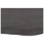 vidaXL Ripiano Muro Grigio Scuro 60x40x4 cm Massello Rovere Trattato
