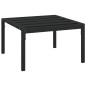 vidaXL Tavolino da Giardino Nero 60x60x35 cm Acciaio vidaXL Tavolino da Giardino Nero 60x60x35 cm Acciaio
