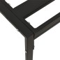 vidaXL Tavolino da Giardino Nero 60x60x35 cm Acciaio vidaXL Tavolino da Giardino Nero 60x60x35 cm Acciaio