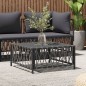 vidaXL Tavolo da Giardino Antracite 70x70x34 cm in Tessuto Intrecciato vidaXL Tavolo da Giardino Antracite 70x70x34 cm in Tessuto Intrecciato