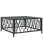 vidaXL Tavolo da Giardino Antracite 70x70x34 cm in Tessuto Intrecciato vidaXL Tavolo da Giardino Antracite 70x70x34 cm in Tessuto Intrecciato