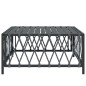 vidaXL Tavolo da Giardino Antracite 70x70x34 cm in Tessuto Intrecciato vidaXL Tavolo da Giardino Antracite 70x70x34 cm in Tessuto Intrecciato