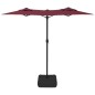 vidaXL Ombrellone a Doppia Testa Rosso Bordeaux 316x240 cm vidaXL Ombrellone a Doppia Testa Rosso Bordeaux 316x240 cm