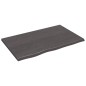 vidaXL Ripiano Muro Grigio Scuro 80x50x2 cm Massello Rovere Trattato vidaXL Ripiano Muro Grigio Scuro 80x50x2 cm Massello Rovere Trattato