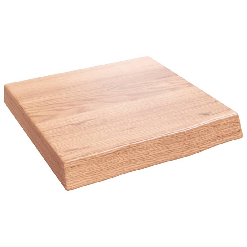 vidaXL Ripiano Muro Marrone Chiaro 40x40x6 cm Massello Rovere Trattato vidaXL Ripiano Muro Marrone Chiaro 40x40x6 cm Massello Rovere Trattato