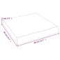 vidaXL Ripiano Muro Grigio Scuro 40x40x6 cm Massello Rovere Trattato vidaXL Ripiano Muro Grigio Scuro 40x40x6 cm Massello Rovere Trattato
