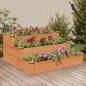 vidaXL Fioriera Rialzata Giardino Marrone 120x120x56 cm Massello Abete vidaXL Fioriera Rialzata Giardino Marrone 120x120x56 cm Massello Abete