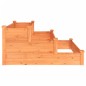 vidaXL Fioriera Rialzata Giardino Marrone 120x120x56 cm Massello Abete vidaXL Fioriera Rialzata Giardino Marrone 120x120x56 cm Massello Abete