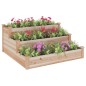 vidaXL Fioriera Rialzata da Giardino 120x120x56cm Legno Massello Abete