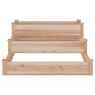 vidaXL Fioriera Rialzata da Giardino 120x120x56cm Legno Massello Abete