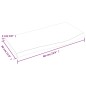 vidaXL Ripiano a Parete 60x30x2 cm Legno Massello Rovere Non Trattato