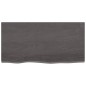 vidaXL Ripiano Muro Grigio Scuro 80x40x6 cm Massello Rovere Trattato