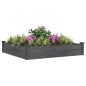 vidaXL Fioriera Giardino con Fodera Grigia 120x120x25cm Massello Abete vidaXL Fioriera Giardino con Fodera Grigia 120x120x25cm Massello Abete