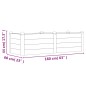 vidaXL Fioriera Rialzata da Giardino 160x60x44cm Legno Massello Acacia