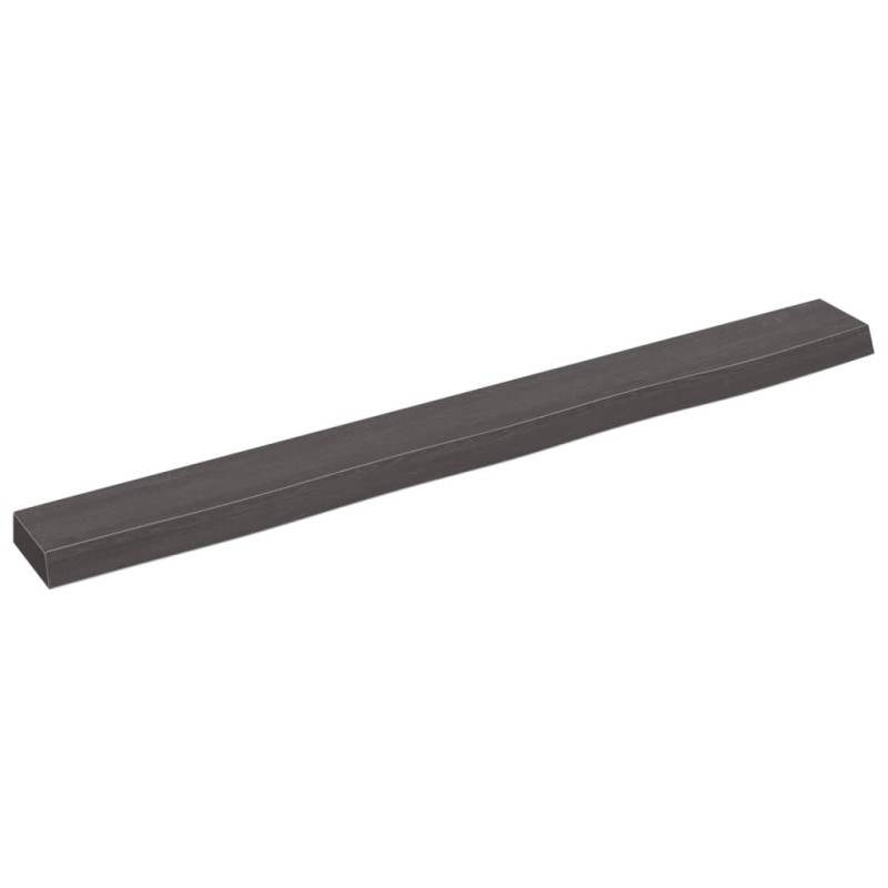 vidaXL Ripiano Muro Grigio Scuro 100x10x4 cm Massello Rovere Trattato vidaXL Ripiano Muro Grigio Scuro 100x10x4 cm Massello Rovere Trattato