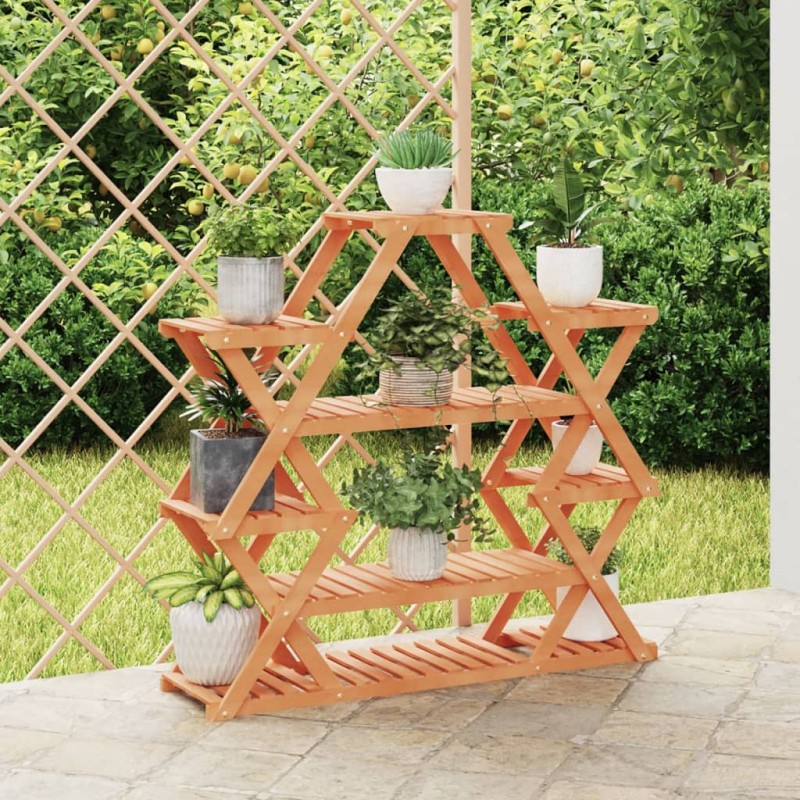vidaXL Portafiori 110x25x105 cm in Legno Massello di Abete vidaXL Portafiori 110x25x105 cm in Legno Massello di Abete