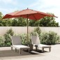 vidaXL Ombrellone da Giardino Palo in Legno Terracotta 300x300x273 cm vidaXL Ombrellone da Giardino Palo in Legno Terracotta 300x300x273 cm