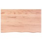 vidaXL Ripiano Muro Marrone Chiaro 100x60x6cm Massello Rovere Trattato vidaXL Ripiano Muro Marrone Chiaro 100x60x6cm Massello Rovere Trattato