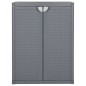 vidaXL Armadio da Giardino Grigio 65x45x88 cm in Rattan PP vidaXL Armadio da Giardino Grigio 65x45x88 cm in Rattan PP