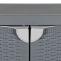 vidaXL Armadio da Giardino Grigio 65x45x88 cm in Rattan PP vidaXL Armadio da Giardino Grigio 65x45x88 cm in Rattan PP