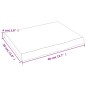 vidaXL Ripiano Muro Grigio Scuro 40x30x4 cm Massello Rovere Trattato vidaXL Ripiano Muro Grigio Scuro 40x30x4 cm Massello Rovere Trattato