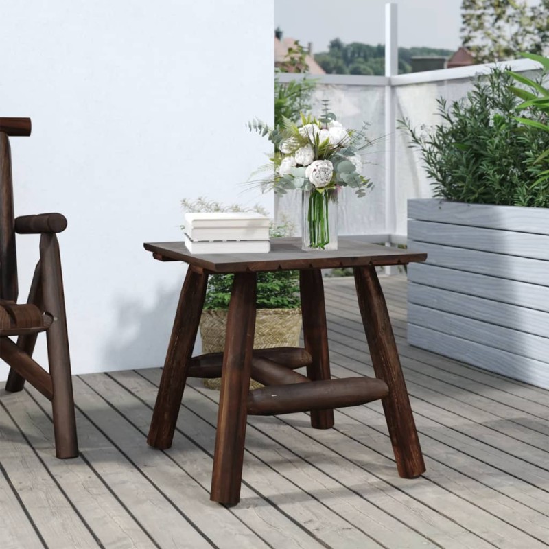 vidaXL Tavolino 49x49x50 cm in Legno Massello di Abete Rosso 
