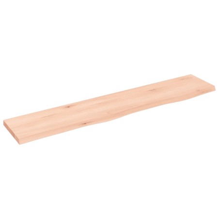 vidaXL Ripiano a Parete 100x20x2 cm Legno Massello Rovere Non Trattato