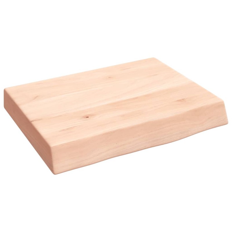 vidaXL Ripiano a Parete 40x30x6 cm Legno Massello Rovere Non Trattato vidaXL Ripiano a Parete 40x30x6 cm Legno Massello Rovere Non Trattato