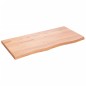 vidaXL Ripiano Muro Marrone Chiaro 100x50x4cm Massello Rovere Trattato vidaXL Ripiano Muro Marrone Chiaro 100x50x4cm Massello Rovere Trattato