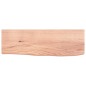 vidaXL Ripiano Muro Marrone Chiaro 60x20x4 cm Massello Rovere Trattato