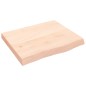 vidaXL Ripiano a Parete 60x50x6 cm Legno Massello Rovere Non Trattato vidaXL Ripiano a Parete 60x50x6 cm Legno Massello Rovere Non Trattato