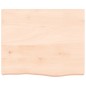 vidaXL Ripiano a Parete 60x50x6 cm Legno Massello Rovere Non Trattato vidaXL Ripiano a Parete 60x50x6 cm Legno Massello Rovere Non Trattato