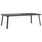 vidaXL Tavolino da Giardino Antracite 110x55x35 cm Acciaio vidaXL Tavolino da Giardino Antracite 110x55x35 cm Acciaio