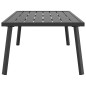 vidaXL Tavolino da Giardino Antracite 110x55x35 cm Acciaio vidaXL Tavolino da Giardino Antracite 110x55x35 cm Acciaio