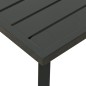 vidaXL Tavolino da Giardino Antracite 110x55x35 cm Acciaio vidaXL Tavolino da Giardino Antracite 110x55x35 cm Acciaio