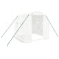 vidaXL Serra con Telaio in Acciaio Bianco 4 m² 2x2x2 m vidaXL Serra con Telaio in Acciaio Bianco 4 m² 2x2x2 m