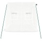vidaXL Serra con Telaio in Acciaio Bianco 4 m² 2x2x2 m vidaXL Serra con Telaio in Acciaio Bianco 4 m² 2x2x2 m