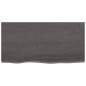 vidaXL Ripiano Muro Grigio Scuro 80x40x4 cm Massello Rovere Trattato vidaXL Ripiano Muro Grigio Scuro 80x40x4 cm Massello Rovere Trattato