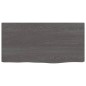 vidaXL Ripiano Muro Grigio Scuro 40x20x6 cm Massello Rovere Trattato vidaXL Ripiano Muro Grigio Scuro 40x20x6 cm Massello Rovere Trattato
