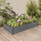 vidaXL Fioriera Giardino con Fodera Grigia 120x60x25cm Massello Abete vidaXL Fioriera Giardino con Fodera Grigia 120x60x25cm Massello Abete