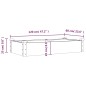 vidaXL Fioriera Giardino con Fodera Grigia 120x60x25cm Massello Abete vidaXL Fioriera Giardino con Fodera Grigia 120x60x25cm Massello Abete