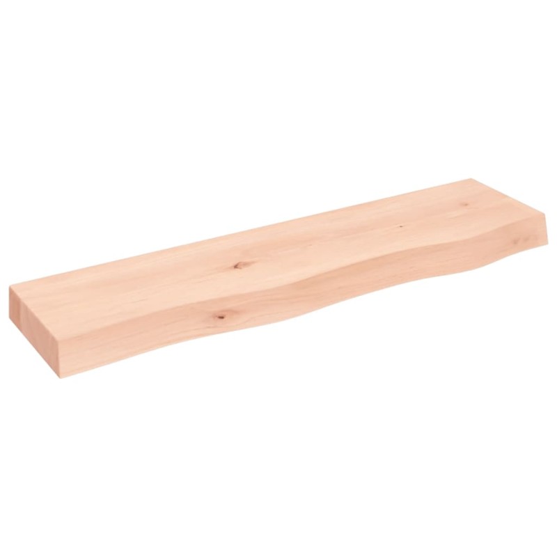 vidaXL Ripiano a Parete 80x20x6 cm Legno Massello Rovere Non Trattato vidaXL Ripiano a Parete 80x20x6 cm Legno Massello Rovere Non Trattato