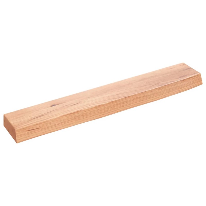 vidaXL Ripiano Muro Marrone Chiaro 60x10x4 cm Massello Rovere Trattato vidaXL Ripiano Muro Marrone Chiaro 60x10x4 cm Massello Rovere Trattato
