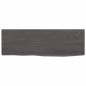 vidaXL Ripiano Muro Grigio Scuro 60x20x2 cm Massello Rovere Trattato vidaXL Ripiano Muro Grigio Scuro 60x20x2 cm Massello Rovere Trattato