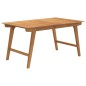 vidaXL Tavolo da Giardino 150x90x75 cm Legno Massello di Acacia