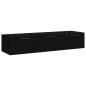 vidaXL Armadietto a Muro Nero 102x30x20 cm in Legno Multistrato vidaXL Armadietto a Muro Nero 102x30x20 cm in Legno Multistrato