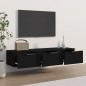 vidaXL Armadietto a Muro Nero 102x30x20 cm in Legno Multistrato vidaXL Armadietto a Muro Nero 102x30x20 cm in Legno Multistrato