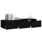 vidaXL Armadietto a Muro Nero 102x30x20 cm in Legno Multistrato vidaXL Armadietto a Muro Nero 102x30x20 cm in Legno Multistrato