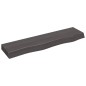 vidaXL Ripiano Muro Grigio Scuro 80x20x6 cm Massello Rovere Trattato vidaXL Ripiano Muro Grigio Scuro 80x20x6 cm Massello Rovere Trattato